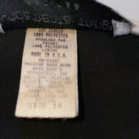 Misses 14 dark green jacket, lucite buttons, unlined, pockets - Picture 14 of 16